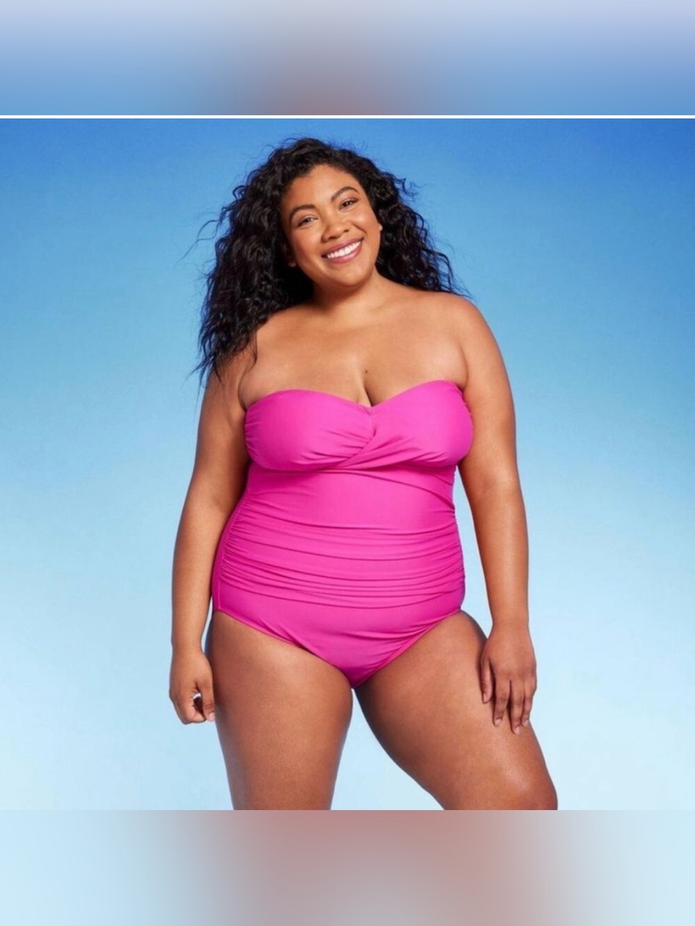 NEW Swimsuit Size 17 Kona Sol Full Coverage Tummy Control One Piece~ with tag